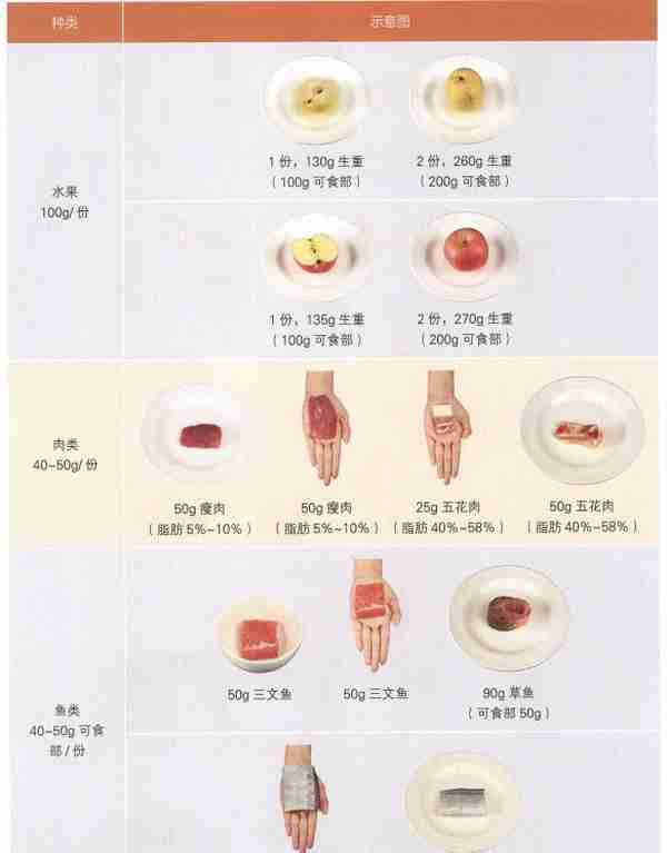 认识食物份量，明明白白吃了多少