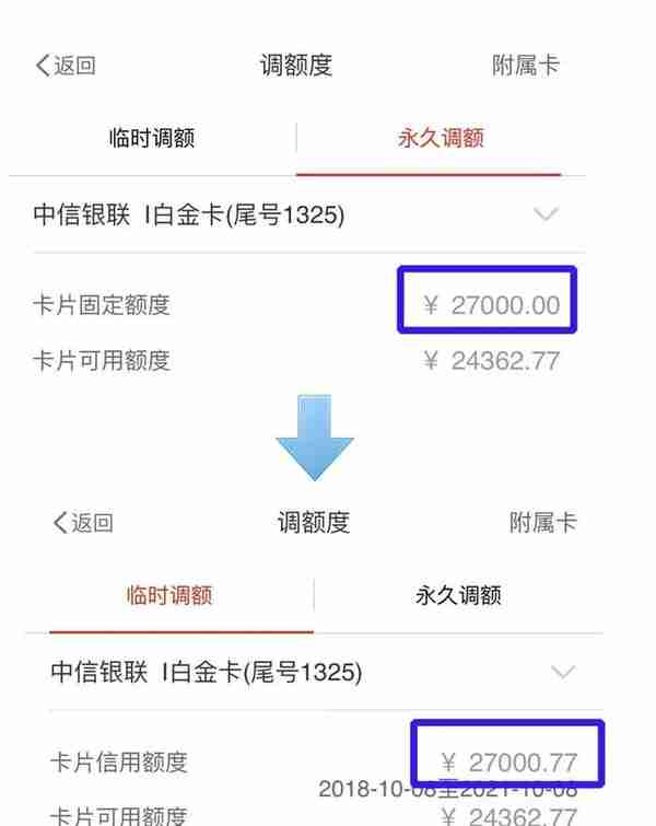 中信信用卡又普提了，提幅70%，额度达112000