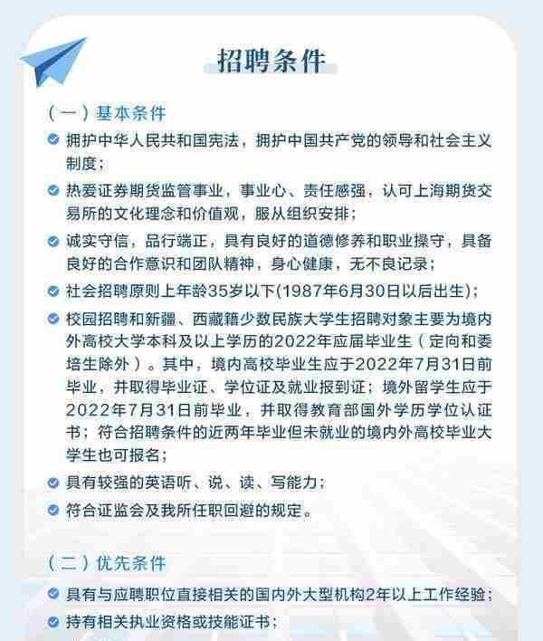 上海期货交易所上海国际能源交易中心招聘26名工作人员，7月31日前报名