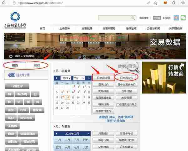 关于期货行情以及持仓排名数据的获取之上海期货交易所