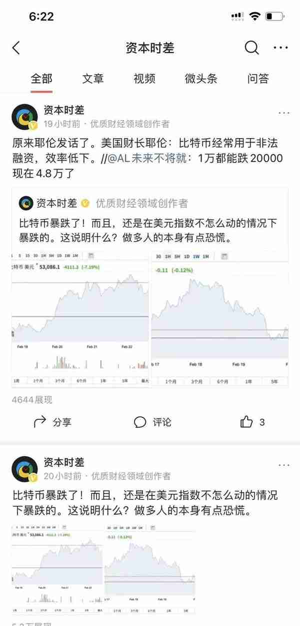 市场又恐慌了？比特币暴跌20% 美股抛售 交易逻辑变了吗？