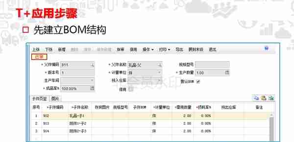 用友T+典型业务-组装拆卸及形态转换