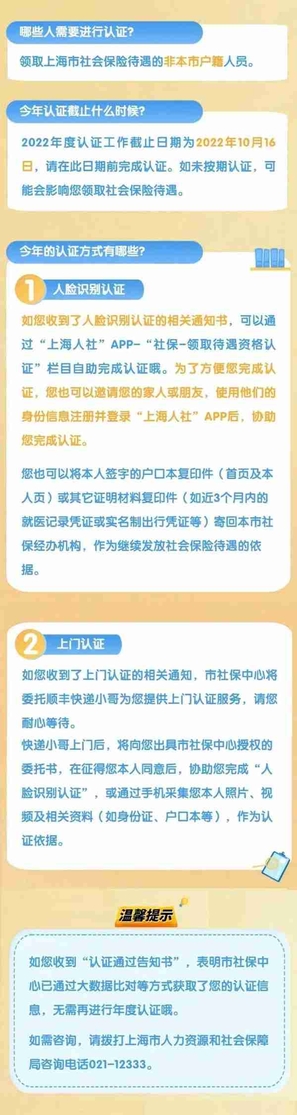 2022年度领取社会保险待遇资格认证工作已经启动啦