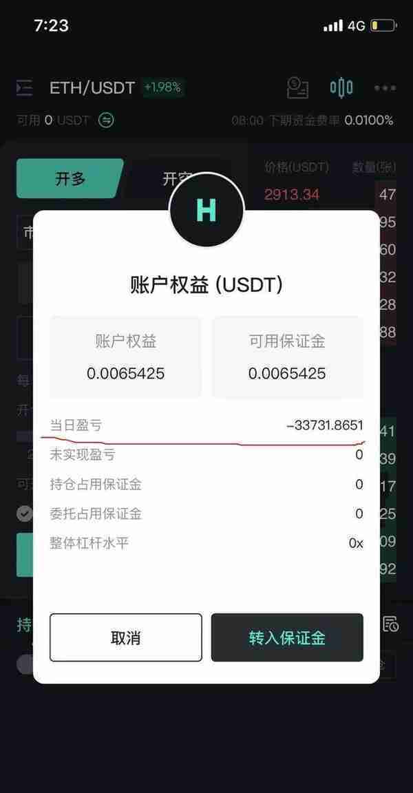 虎符交易所合约带单割韭菜，某用户一小时被割24万，合约带单黑幕