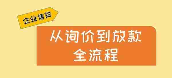 台州企业贷款〡从询价到放款全流程