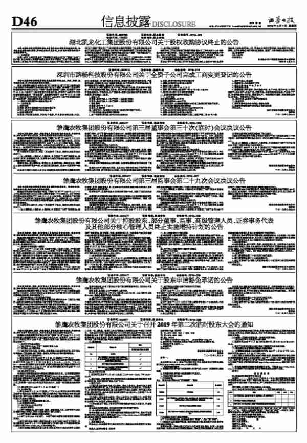 雏鹰农牧集团股份有限公司关于控股股东、部分董事、监事、高级管理人员、证券事务代表及其他部分核心管理人员终止实施增持计划的公告