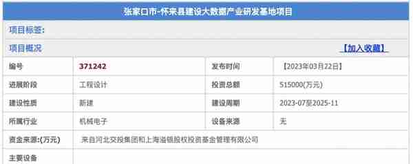 合计投资65.6亿！元宇宙项目落地张家口！