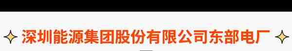 【国企】深圳能源集团股份有限公司东部电厂，3×390MW！