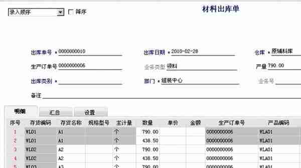 用友T6-生产管理业务流程