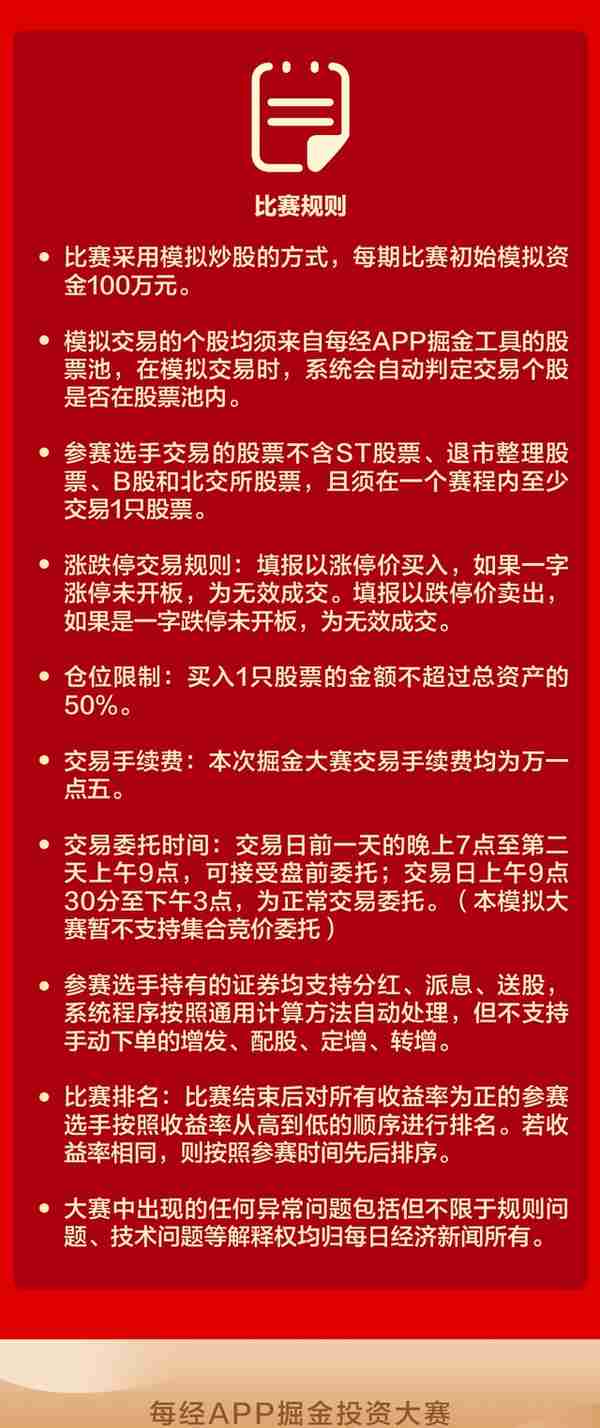 投资神器助力，小白有望变高手！中奖面超高，快来挑战每经App掘金投资大赛