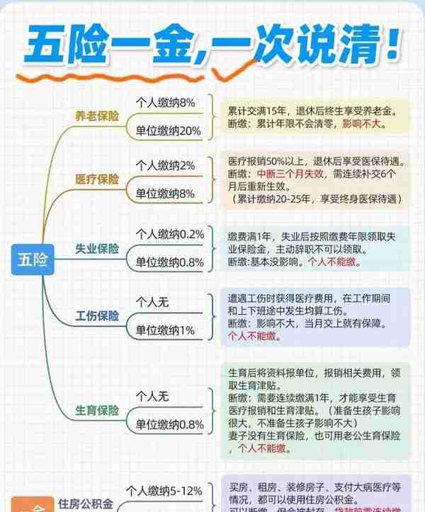 就告诉你一个人的秘密，七张图带你理清社保及公积金的所有事情