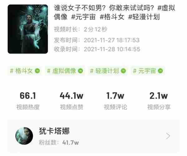 7天抖音涨粉120w！除了柳夜熙，谁还把“元宇宙”玩明白了？