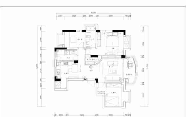 区区12万元，就把107平米的二居室装修拿下了，真是出乎意料！-嘉裕礼顿阳光装修