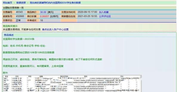 暗网不暗！数十亿条个人信息被明码标价，猖獗售卖