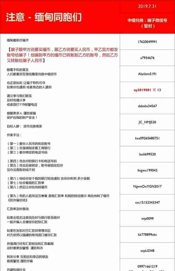 又是2500万！最近骗子超多，在缅甸做换汇生意的千万小心了