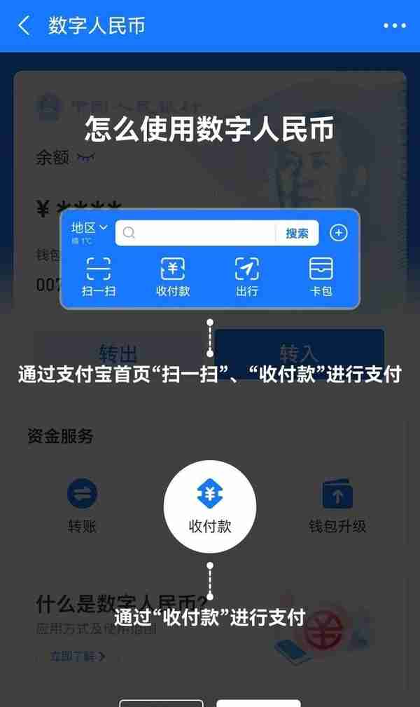 支付宝可以使用“数字人民币”支付了，一分钟教会你如何开通