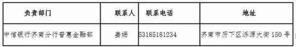 中信银行济南分行新冠肺炎疫情防控期间金融支持政策操作指引