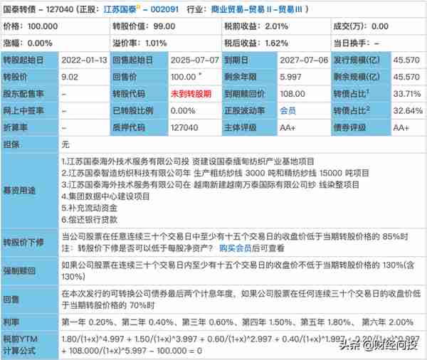 惠城转债、国泰转债将网上发行，对应申购、抢权配售策略梳理