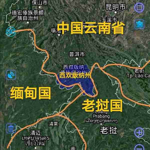 西双版纳州1市2县，城区面积统计，3县市属于边境城市和外国接壤